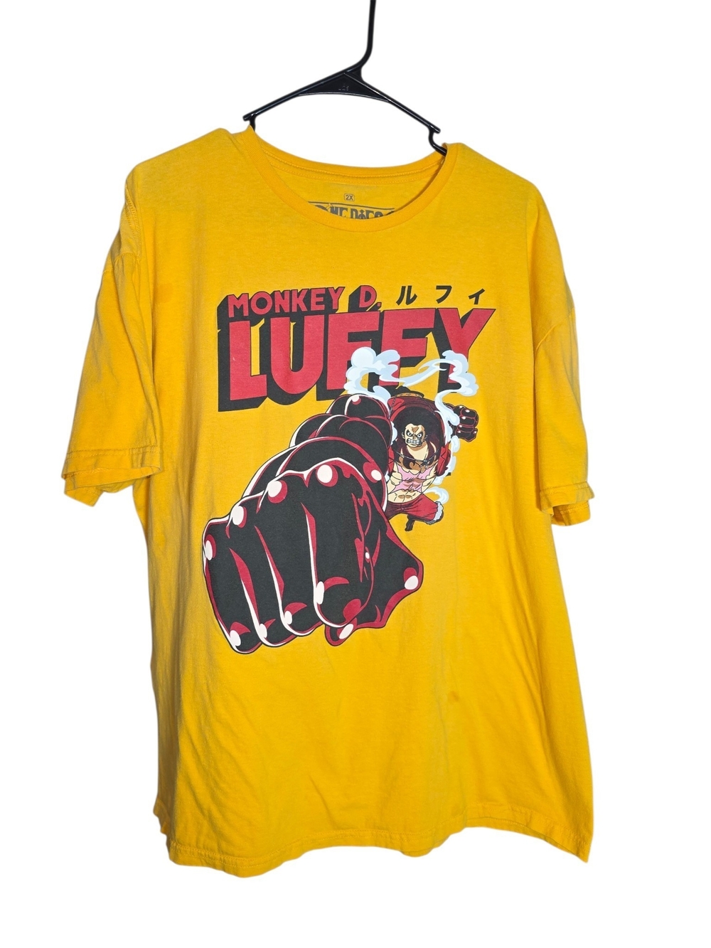 Ripple Junction One Piece Monkey D Luffy Gear 4 Yellow Graphic Tee 2XL